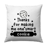 Smart Cookie Pillow, Appreciation Gift, Thank You Pillow, Cute Foodie Decor, Baking Lover Gift, Unique Pillow Design, Decorative Pillow - Tawshia